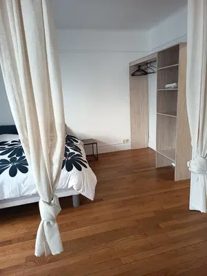 Un ou plusieurs lits dans un hébergement de l'établissement Visitor's house