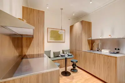 Cuisine ou kitchenette dans l'établissement Charming flat -2P- Montmartre