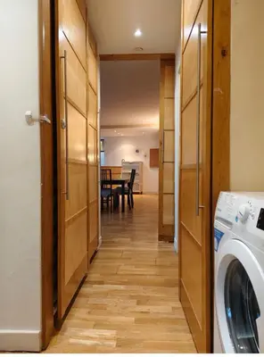 Cuisine ou kitchenette dans l'établissement 5 min walk to metro, 2 bedrooms, la défense, parking
