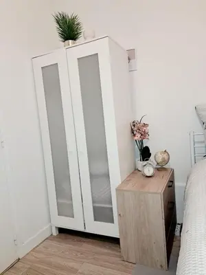 Un ou plusieurs lits dans un hébergement de l'établissement Charmant Nice apartment in central Paris location !