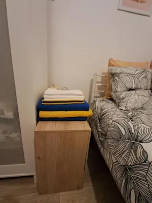 Un ou plusieurs lits dans un hébergement de l'établissement Charmant Nice apartment in central Paris location !