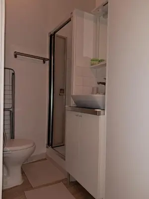 Salle de bains dans l'établissement Charmant Nice apartment in central Paris location !