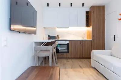 Cuisine ou kitchenette dans l'établissement Charming Apartment 4 stars near Montmartre & Metro
