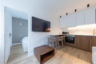 Cuisine ou kitchenette dans l'établissement Charming Apartment 4 stars near Montmartre & Metro