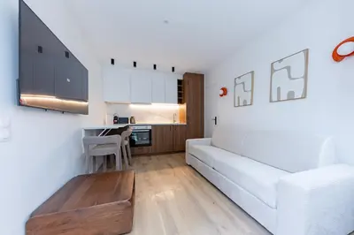 Cuisine ou kitchenette dans l'établissement Charming Apartment 4 stars near Montmartre & Metro
