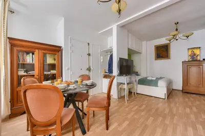 Télévision ou salle de divertissement dans l'établissement Bright & Spacious Apartments in Central Paris 15th