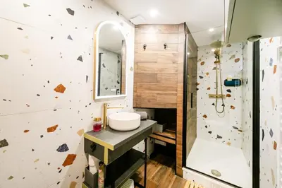 Salle de bains dans l'établissement Duchesse flat PARIS center lovely place B2