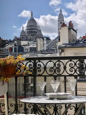 Balcon ou terrasse dans l'établissement Montmartre romantic room