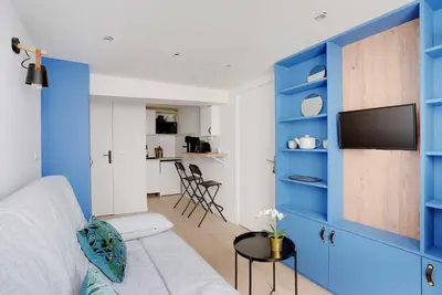 Télévision ou salle de divertissement dans l'établissement Superb studio - 2P - Montorgueil