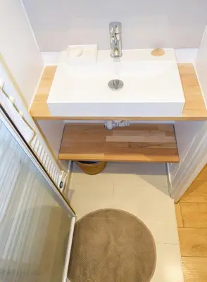 Salle de bains dans l'établissement Studio au centre de Paris