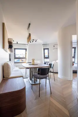 Coin salon dans l'établissement Sublime appartement Arc de Triomphe