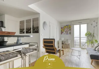 Coin salon dans l'établissement Le Feutrier - Appartement au pied de Montmartre