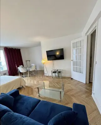 Télévision ou salle de divertissement dans l'établissement Studio Tour Eiffel Lecourbe Paris