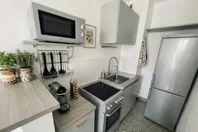 Cuisine ou kitchenette dans l'établissement Studio Tour Eiffel Lecourbe Paris