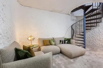 Coin salon dans l'établissement X#Prestige#ArcDeTriomphe#ChampsÉlysées#2Bedrooms#AC