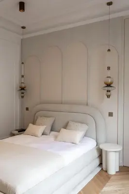 Un ou plusieurs lits dans un hébergement de l'établissement Elysee Prestige - Luxury Home near Champs Elysees