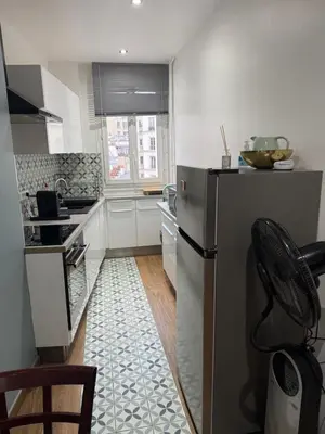 Cuisine ou kitchenette dans l'établissement Lea appartement