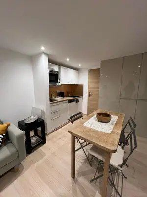 Cuisine ou kitchenette dans l'établissement Place a 2 minutes du metro Excellente localisation