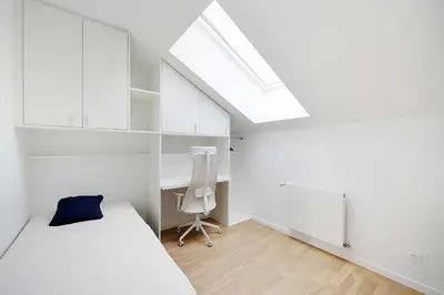 Un ou plusieurs lits dans un hébergement de l'établissement 3bdr-4P family flat on the outskirts of Paris