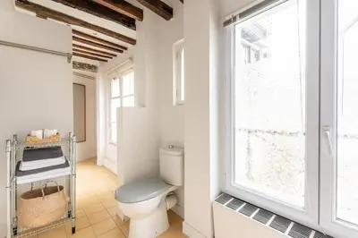 Salle de bains dans l'établissement Charming air-conditioned apartment - Saint Germain