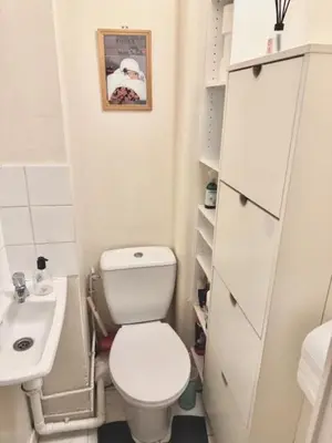 Salle de bains dans l'établissement Havre de paix à 20min des champs elysées