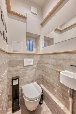 Salle de bains dans l'établissement Charming two-room apartment with terrace in Saint-Germain-des-Prés