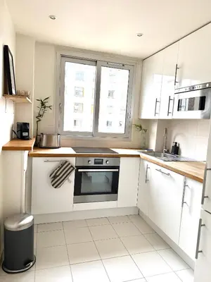 Cuisine ou kitchenette dans l'établissement Appartement familial 2 chambres avec balcon