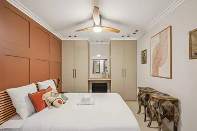 Un ou plusieurs lits dans un hébergement de l'établissement Modern 1BDR flat in the heart of Paris
