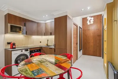 Cuisine ou kitchenette dans l'établissement Modern 1BDR flat in the heart of Paris