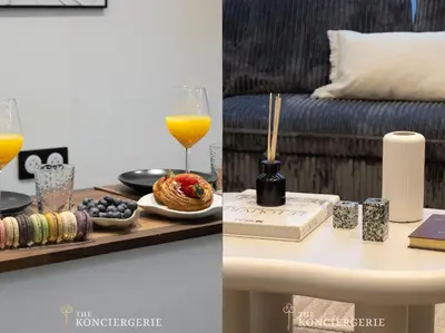 Boissons dans l'établissement Appartement dException avec Home Cinema Prive