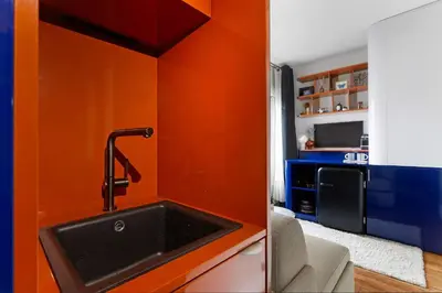 Cuisine ou kitchenette dans l'établissement Studio elegant pres de Montmartre et Sacre-Coeur