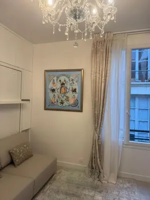 Coin salon dans l'établissement Petit cocon sur Ile St Louis