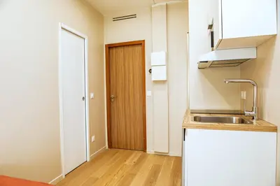 Cuisine ou kitchenette dans l'établissement Cozy and well arranged studio - Pereire