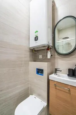 Salle de bains dans l'établissement Bright, air-conditioned studio in Paris 17