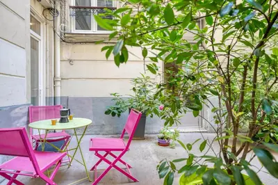 Jardin de l'établissement Charming Loft 2p Montmartre Joffrin