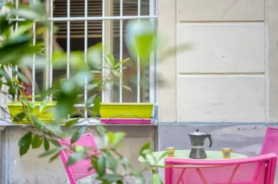 Jardin de l'établissement Charming Loft 2p Montmartre Joffrin