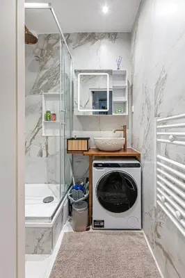 Salle de bains dans l'établissement Champs-élysées Charmant studio cosy