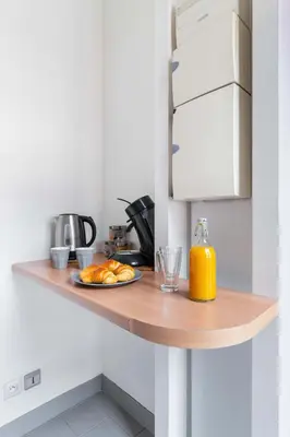 Cuisine ou kitchenette dans l'établissement 304 - Charmant studio jardins des plantes -Paris 5
