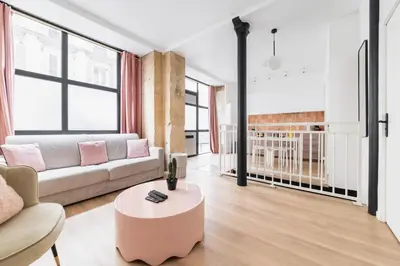 Un ou plusieurs lits dans un hébergement de l'établissement Logement Premium avec Grande Salle de Bain - 6P