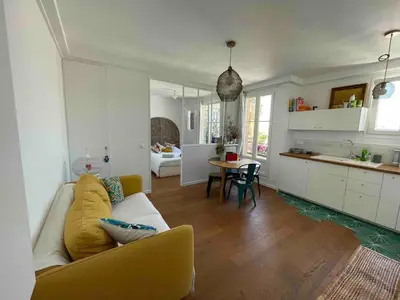 Coin salon dans l'établissement Le Marais - Perle rare