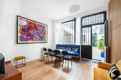Coin salon dans l'établissement Luxury apartment 4BR-8P - Notre Dame-Bastille