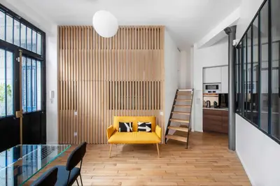 Coin salon dans l'établissement Luxury apartment 4BR-8P - Notre Dame-Bastille