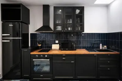 Cuisine ou kitchenette dans l'établissement Paris 3eme Studio Renove Emplacement Ideal - 2P