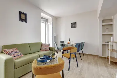 Coin salon dans l'établissement TBS 98 - Superb terrace apartment in Paris 15