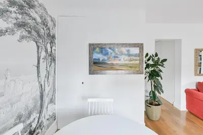 Coin salon dans l'établissement St Germain des Pres 6th Great location, couple or family