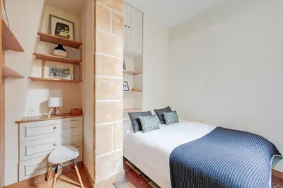 Un ou plusieurs lits dans un hébergement de l'établissement Charming Apt 1BR-4P - Proche de la Place Vendome