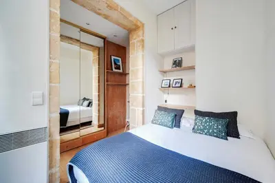 Un ou plusieurs lits dans un hébergement de l'établissement Charming Apt 1BR-4P - Proche de la Place Vendome