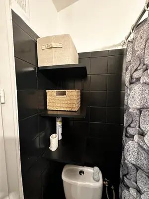 Salle de bains dans l'établissement Studio Buttes aux cailles - Weber Home
