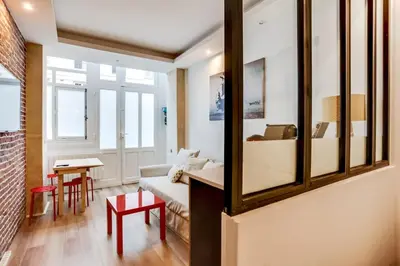 Coin salon dans l'établissement Appartement Chaussee d'Antin - Mogador - Paris 9