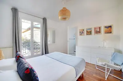 Un ou plusieurs lits dans un hébergement de l'établissement Modern apartment 1BDR 4P - Alésia